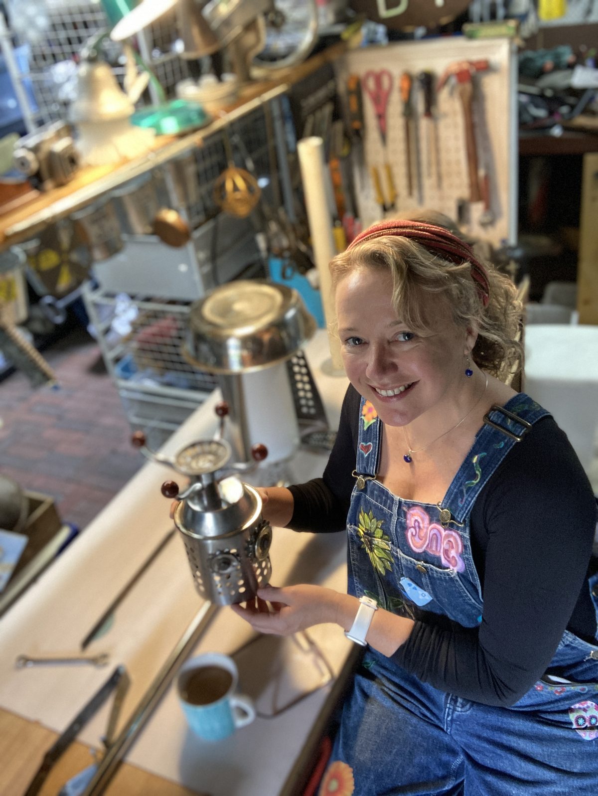 Angela Delury in her studio